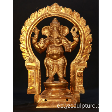 Decoración de bronce estatua de Ganesh de mascota para la venta